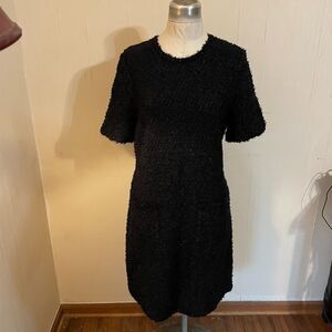 KATE SPADE New York  Textured Knit Tweed Dress Parisian Navy M NWOT